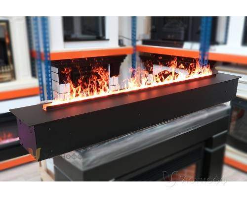 3D электроочаг Real Flame Line-S 150 3D Matte Black в Челябинске
